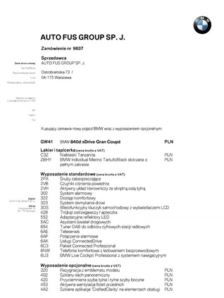 BMW Seria 8 cena 299900 przebieg: 117990, rok produkcji 2020 z Radzymin małe 79
